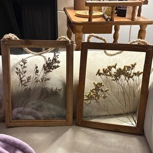 Rustic Brown Hanging Wall Decor Frames Pressed Flowers Hobby Lobby